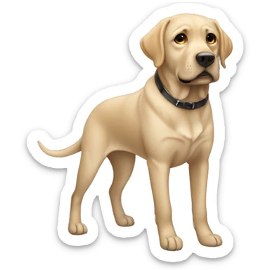Labrador de color negro sticker