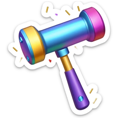 sprinkle big party hammer sticker