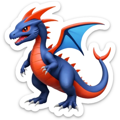 Yveltal-Lugia-Salandit-Fakémon-hybrid-creature (full body)  sticker