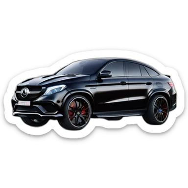 Mercedes Gle 63s coupé barabus black sticker