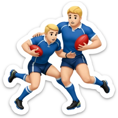 a rugby tackle sticker