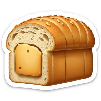 sliced loaf of bread sticker