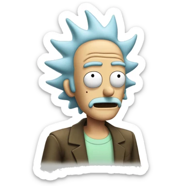 Rick and Morty's Rick sticker