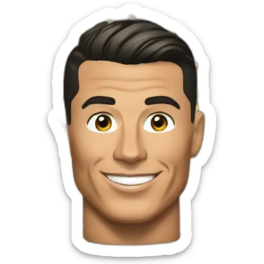 Cristiano Ronaldo dans une poubelle sticker