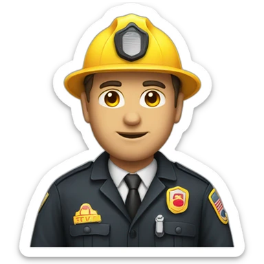 A MALE FIRE INVESTIGATOR sticker