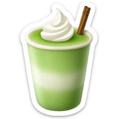 Matcha latte  sticker
