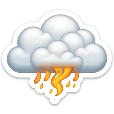 fart cloud from right to left sticker