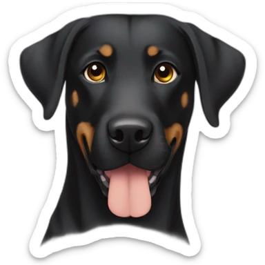 labrador crossed with beauceron sticker