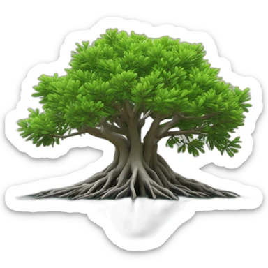 Mangrove, 3d, ultra high resolution, nice colouring ai sticker