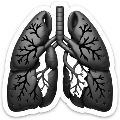 black lungs sticker