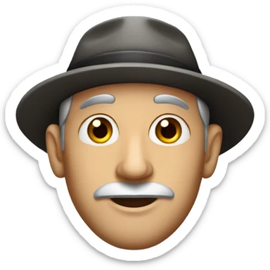 Jewish man in a Jewish hat sticker