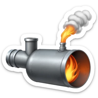Fuming pipe  sticker