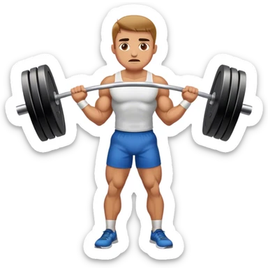 barbell shrugs sticker