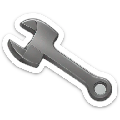 a wrench being thrown sticker