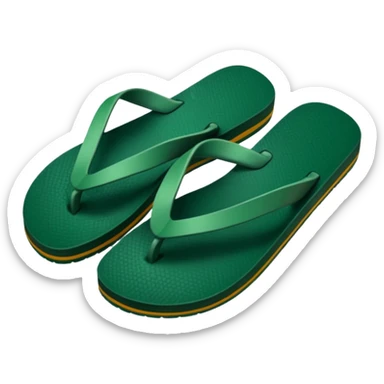 dark green chanclas sticker