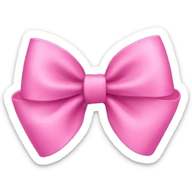 pink bow sticker