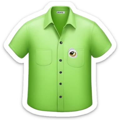 Lime green shirt that says “brat” in black letters sticker