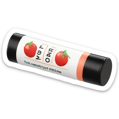 lip balm with label sticker