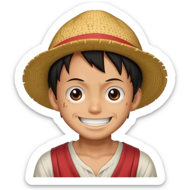 Luffy with scar sticker