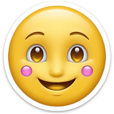 happy face space sticker