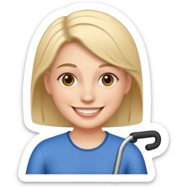 disabled woman sticker