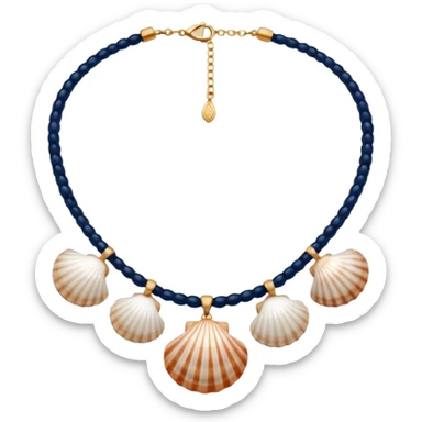 seashells necklace sticker