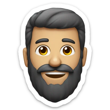 homem com barba, um olho tapado e uma coroa de louro na cabeça sticker