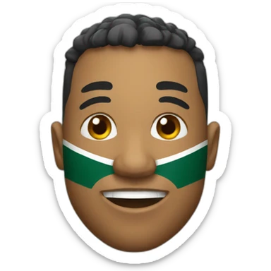 rugby player of south africa sticker