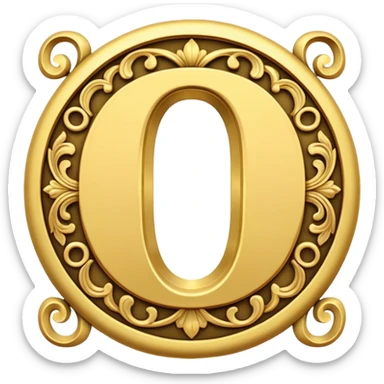 a letra “T” e a letra “O” juntas com esse simbolo junto “ ☤” sticker