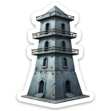 Ruined spy tower sticker