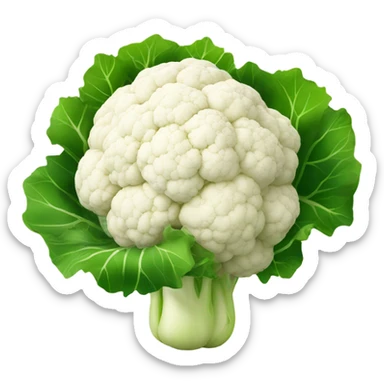 white cauliflower sticker