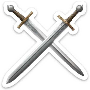 Medieval sword sticker