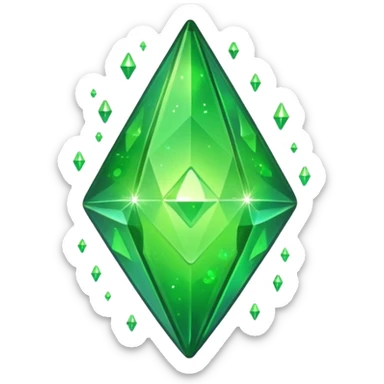 plumbob with sparkles sticker