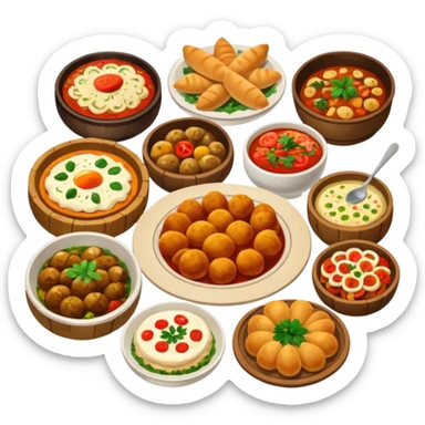 Nourriture d'Europe de l'Est (Slovaque, Hongrois, république tchèque et Pologne) sticker