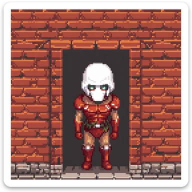 Colossal Titan peering over the wall from Attack on Titan sticker