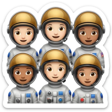 Astronaut Kids sticker