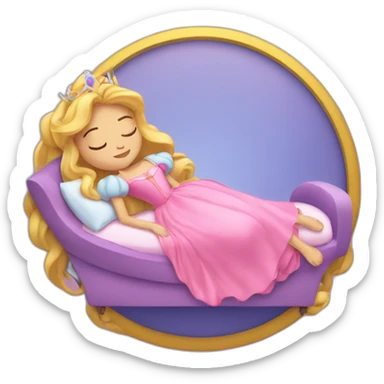 Sleeping beauty sticker