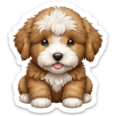 goldendoodle puppy sticker