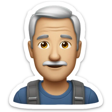 50 year old man  sticker