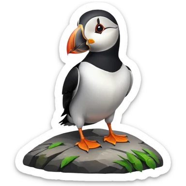 Yorkshire puffin sticker