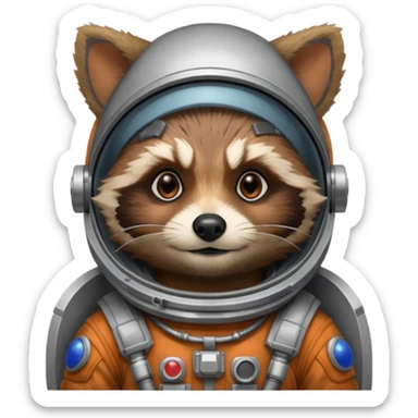 Rocket raccoon sticker