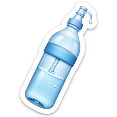 bottle of water upside down sticker