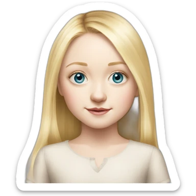actress child dakota fanning sticker