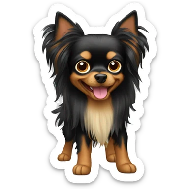 longhaired toy terrier sticker