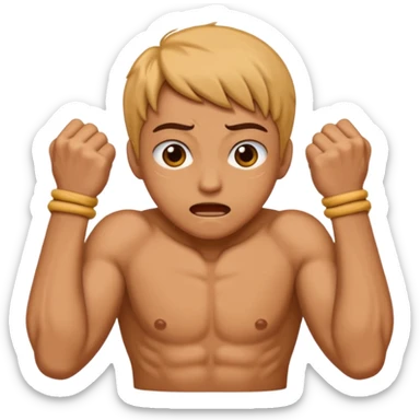 Hands in a strangling stance, just the hands, no faces or bodies sticker