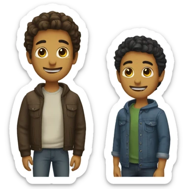 Duo de mejores amigos  sticker