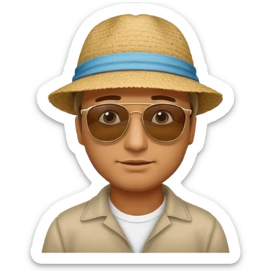 Coastal Town man sticker