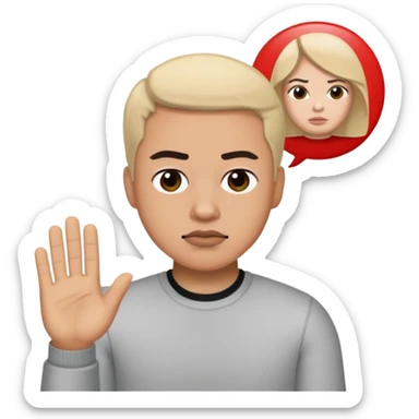 Disagree  bitmoji sticker