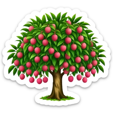 lychee tree sticker