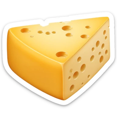 a single square cheese slice with slightly rounded corners, bright yellow, no text sticker